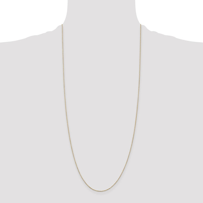 Buy Exclusive 14K Gold 30-Inch Diamond-Cut Cable Chain - Stylish & Affordable!-4