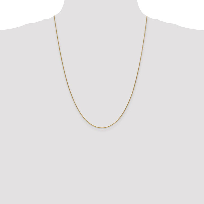 Shop Stylish 24-Inch 14K Gold Cable Chain - 1mm Open Link with Lobster Clasp-4