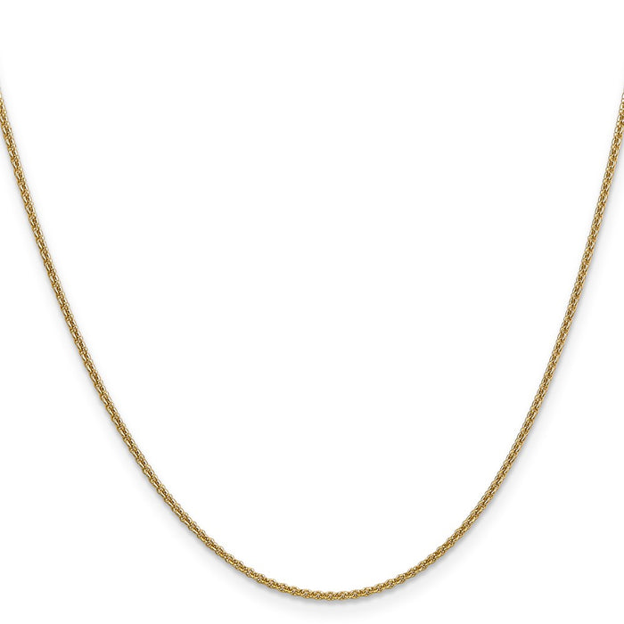 Buy Stylish 14K Gold 14-Inch 1.4mm Cable Chain with Lobster Clasp - Luxury Value!-2