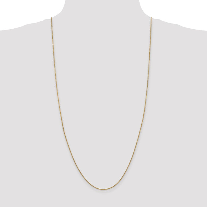 Exclusive 14K Gold 30-Inch Cable Chain - Affordable Luxury, 1.4mm Links-4