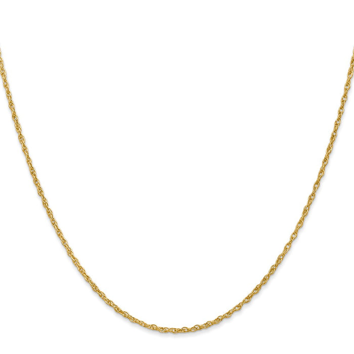Buy 14K Gold 16-Inch Baby Rope Chain - Stylish 1.3mm Heavy Design-2