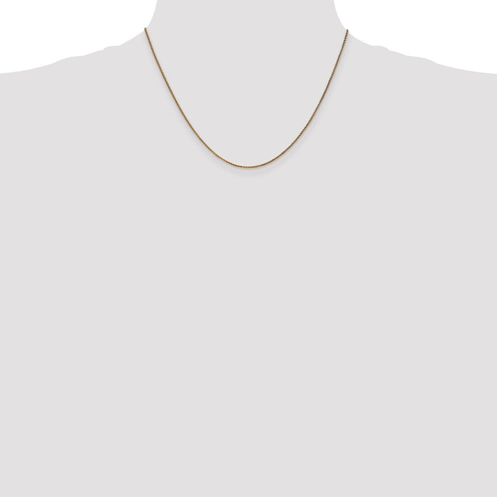 Exclusive 14K Gold 18-Inch Diamond-Cut Spiga Chain - Stylish & Affordable!-4