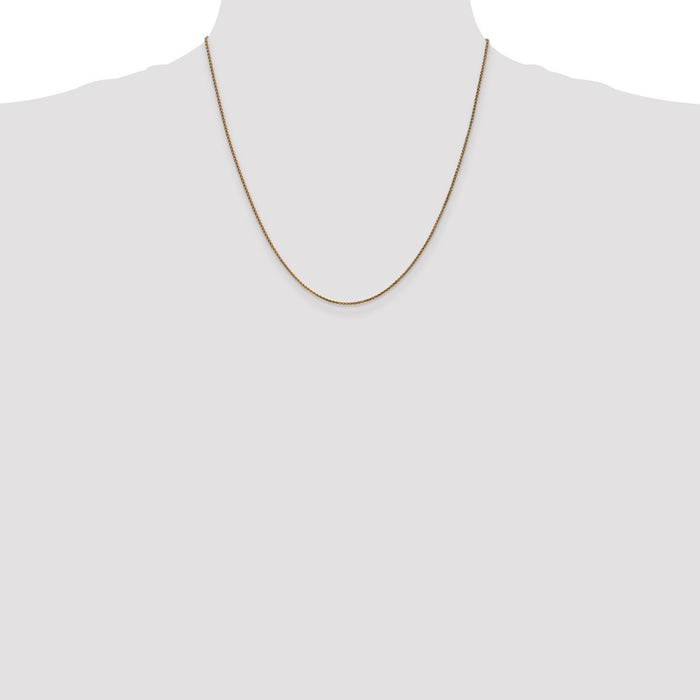 Buy Exclusive 14K Gold 20-Inch Diamond-Cut Spiga Chain - Stylish & Affordable-4