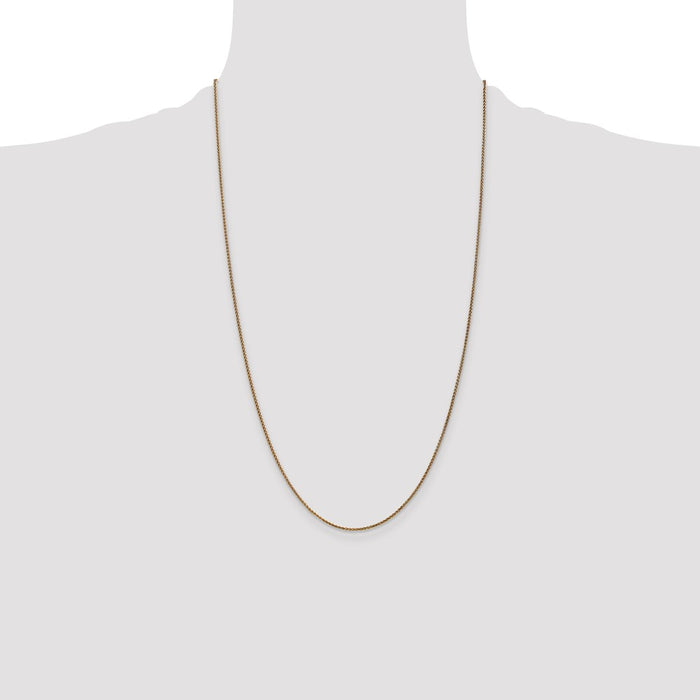 Shop Exclusive 14K Gold 26-Inch Diamond-Cut Spiga Chain - Stylish & Affordable-4