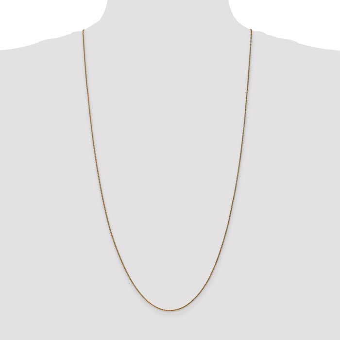 Shop Exclusive 30-Inch 14K Gold Diamond-Cut Spiga Chain - Stylish & Affordable-4