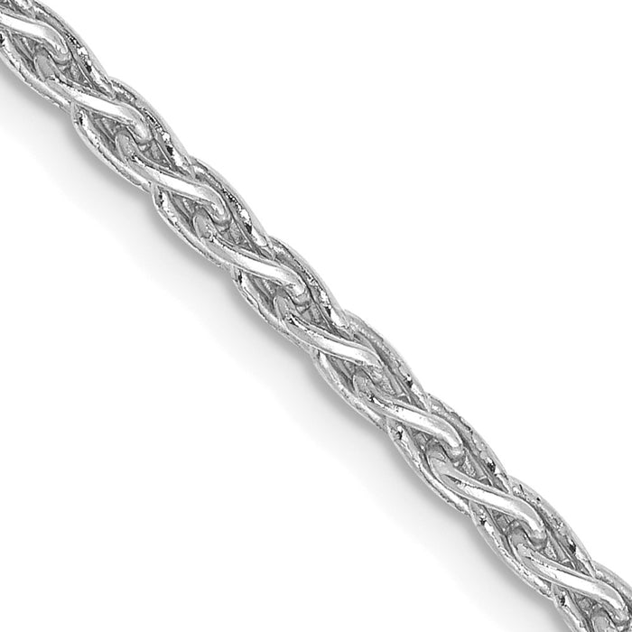 Shop Stylish 24-Inch 14K White Gold Parisian Wheat Chain - 2.25mm Luxury-1