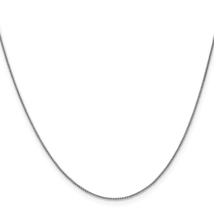 Shop Stylish 14K White Gold Spiga Chain 16-Inch .85mm - Luxury Accessory!-2