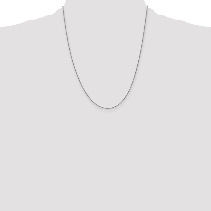 Shop Stylish 14K White Gold 22-Inch .85mm Spiga Chain with Lobster Clasp-4