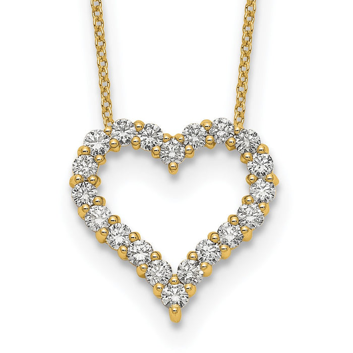 Buy Exclusive 14K Gold Heart Necklace with Diamonds - 18 Stylish Design-1