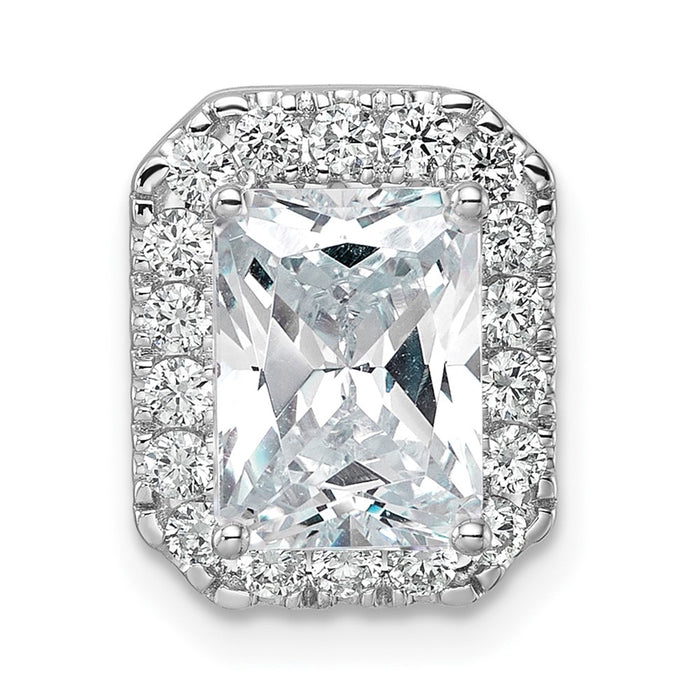 Buy Exclusive 14K White Gold Halo Pendant with 1/2 Carat Lab-Grown Diamond-4