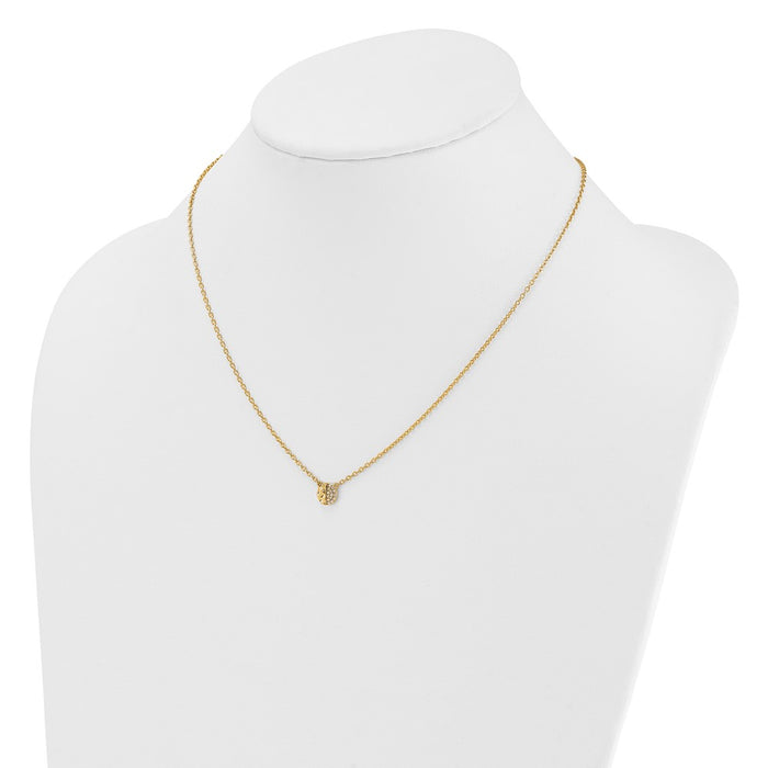 Buy Stylish 14K Gold Hammered Diamond Disc Necklace - 16" Length, Luxury Shine-3