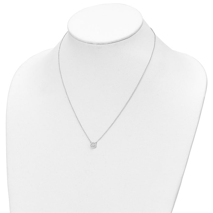 Shop Stylish 14K White Gold Diamond Necklace - 18 Inches, Affordable Luxury-3