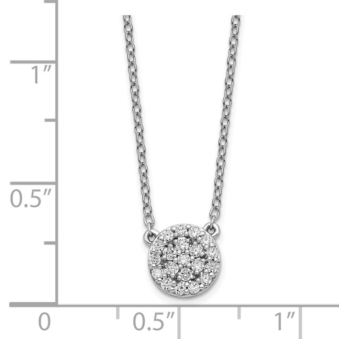 Shop Stylish 14K White Gold Diamond Necklace - 18 Inches, Affordable Luxury-4