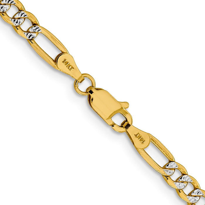 High-Quality 14K Gold 20-Inch 3.9mm Figaro Chain - Stylish & Affordable Luxury-3