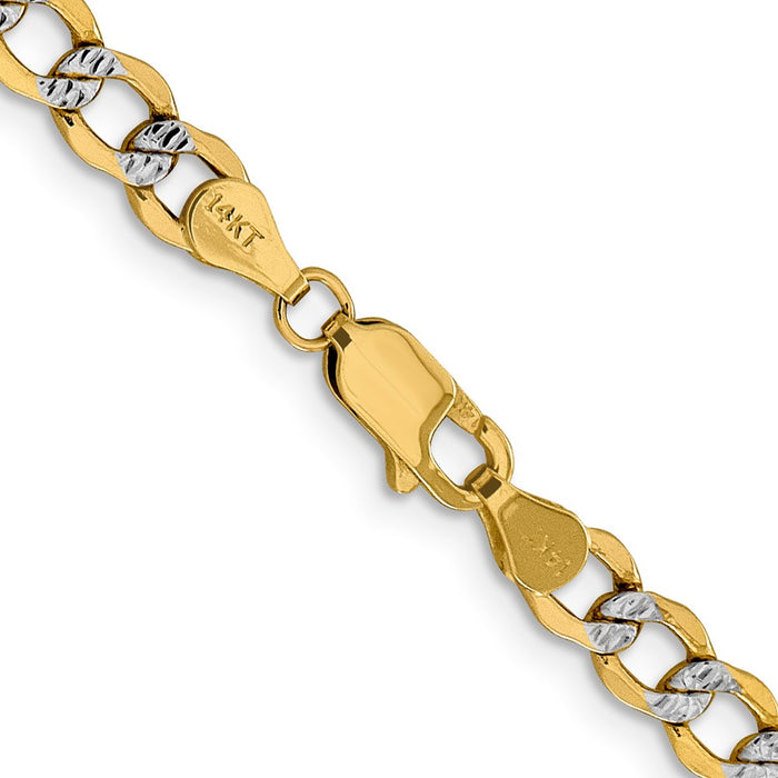 Shop 14K Gold 26-Inch 5.2mm Curb Chain - Stylish & Affordable Luxury Jewelry-3