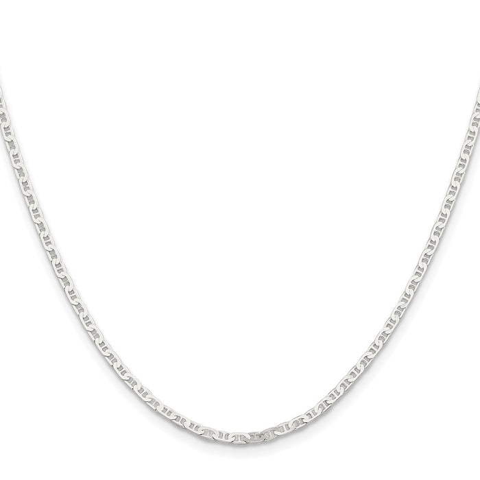 Buy 2.1mm Flat Anchor Chain in Sterling Silver | Affordable Luxury Jewelry-2