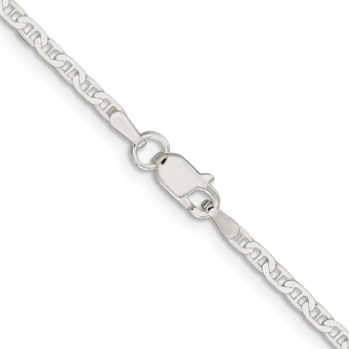 Buy 2.1mm Flat Anchor Chain in Sterling Silver | Affordable Luxury Jewelry-3