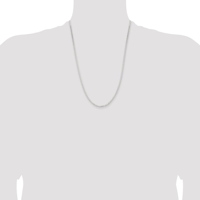 Buy 2.1mm Sterling Silver Flat Anchor Chain | Stylish & Affordable Design-4