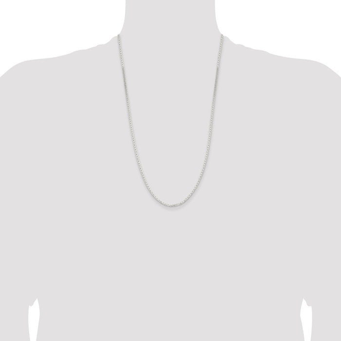 Buy 2.1mm Flat Anchor Chain in Sterling Silver | Affordable Luxury Jewelry-4