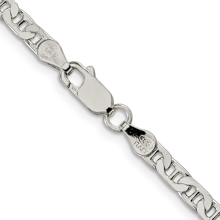 Buy Stylish 3.75mm Sterling Silver Flat Anchor Link Chain - Affordable Value!-3