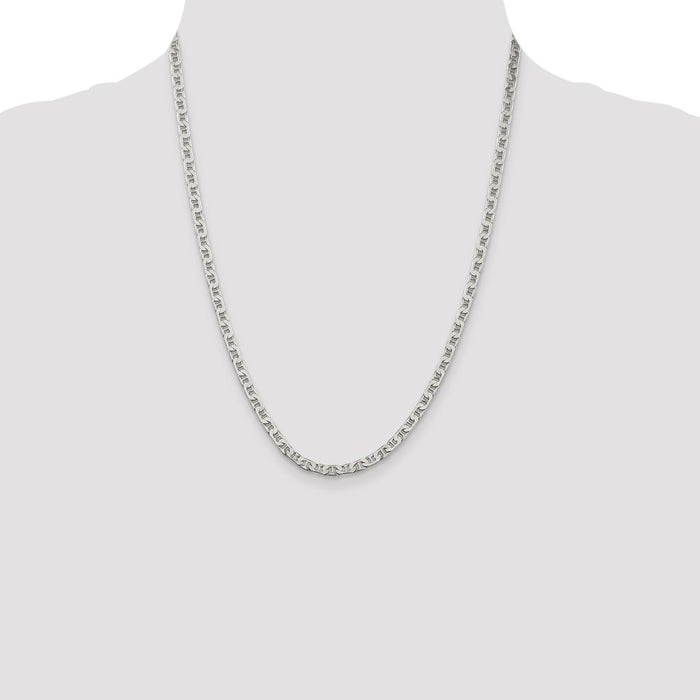 Buy Stylish 3.75mm Flat Anchor Link Chain in High-Quality Sterling Silver-4