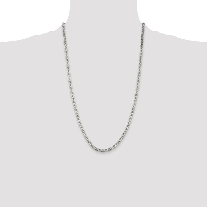 Buy Stylish 3.75mm Sterling Silver Flat Anchor Link Chain - Affordable Value!-4