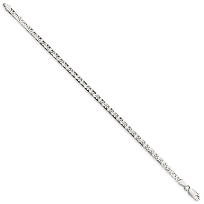 Buy Stylish 3.75mm Flat Anchor Link Chain in High-Quality Sterling Silver-2