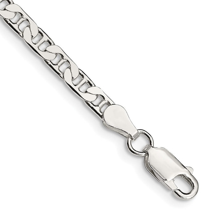 High-Quality 3.75mm Sterling Silver Flat Anchor Link Chain - Stylish Value!-1