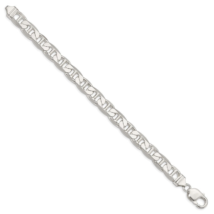 Buy 9.5mm Flat Anchor Chain in Sterling Silver - Stylish & Affordable!-2