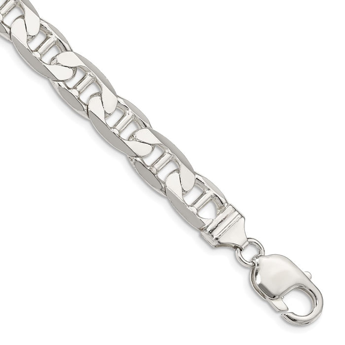 Buy 9.5mm Flat Anchor Chain in Sterling Silver - Stylish & Affordable!-1