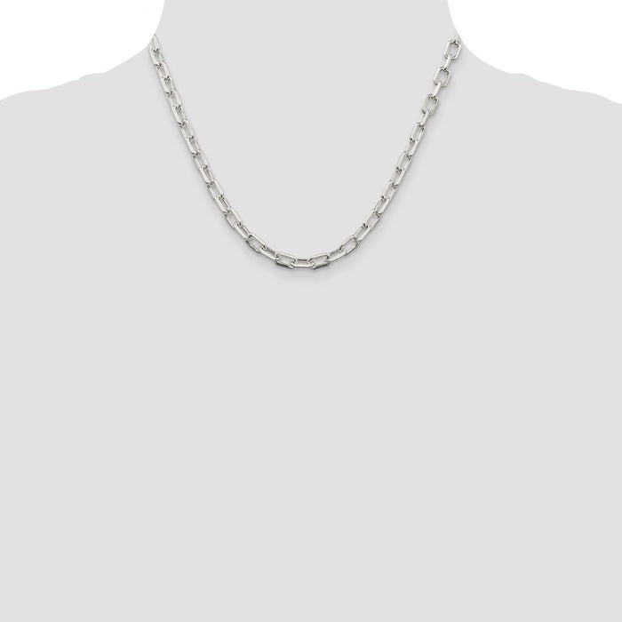 Buy Stylish 5.75mm Diamond-Cut Sterling Silver Chain Necklace - Luxury Value!-4