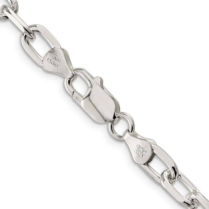 High-Quality 6.65mm Diamond-Cut Silver Cable Chain Necklace | Stylish & Affordable-3