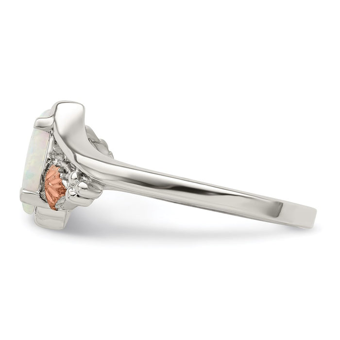 High-Quality Landstrom's Mt. Rushmore Sterling Silver Ring | 12K Gold & Opal-3