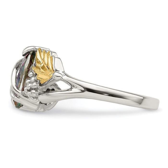 Shop Landstrom's Mt. Rushmore Sterling Silver Ring | 12K Gold & Mystic Fire Topaz-3