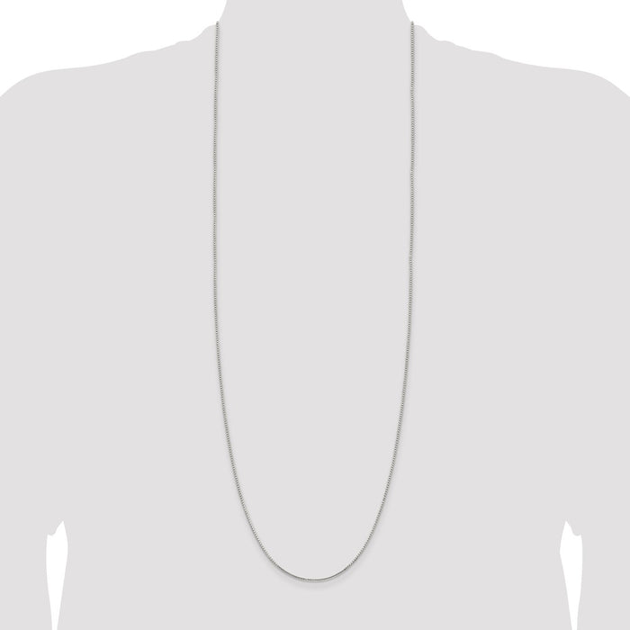 Buy Stylish 1.25mm Diamond-Cut Box Chain in High-Quality Sterling Silver-4