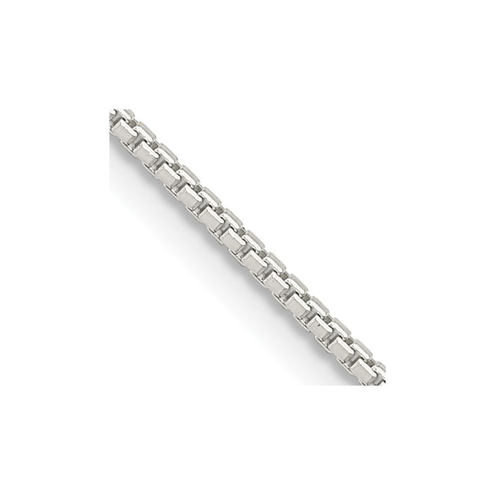 Buy Stylish 1.25mm Diamond-Cut Box Chain in High-Quality Sterling Silver-1