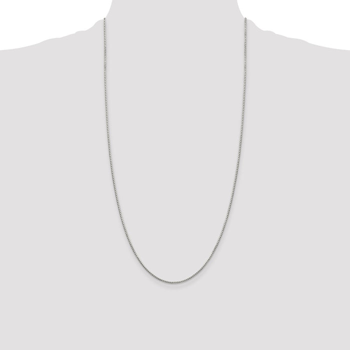 Buy Stylish 1.35mm Sterling Silver 8-Sided Diamond-Cut Box Chain - Luxury Value!-4