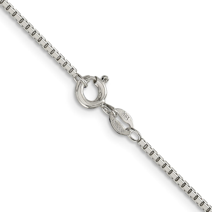 Buy High-Quality 1.5mm Sterling Silver 8-Sided Diamond-Cut Box Chain - Stylish Value-3