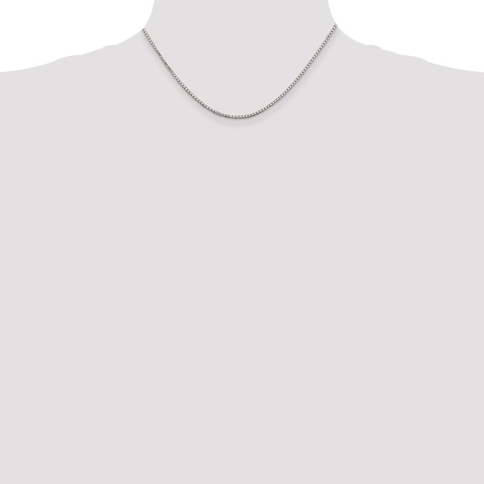 Buy Stylish 1.7mm Diamond-Cut Sterling Silver 8-Sided Box Chain-4