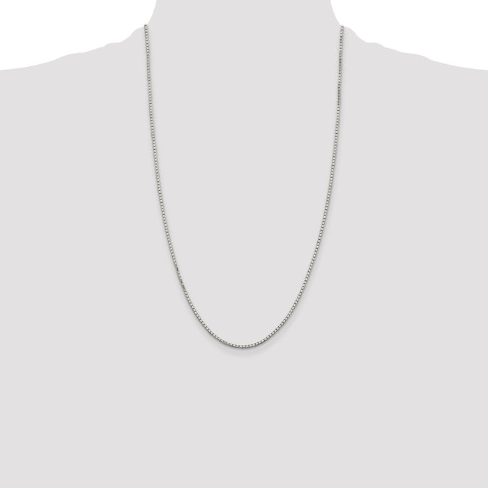 Buy Stylish 1.7mm Diamond-Cut Sterling Silver 8-Sided Box Chain - Luxury Look-4