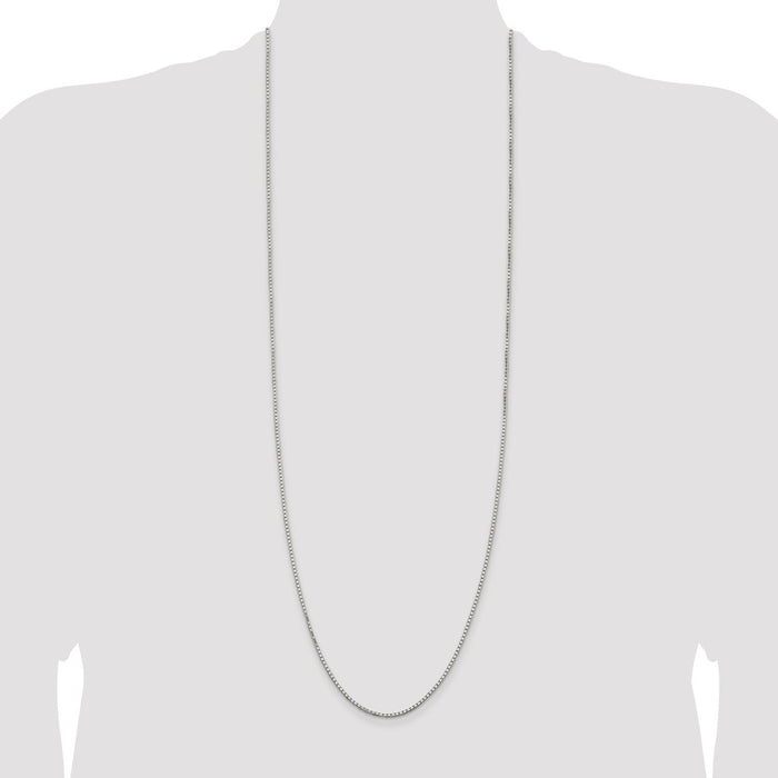 High-quality 1.7mm Diamond-Cut Sterling Silver Box Chain - Affordable Luxury-4