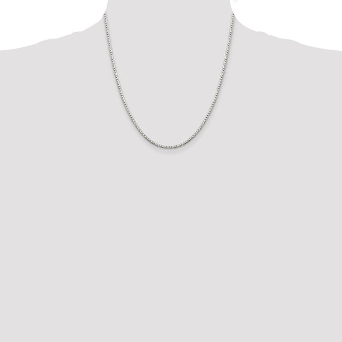 Buy Stylish 2mm Diamond-Cut Sterling Silver Box Chain - Affordable Luxury-4