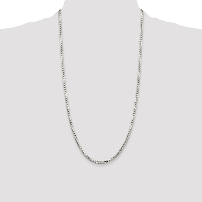 Buy Stylish 2.9mm Diamond-Cut Sterling Silver Box Chain - High-Quality Design-4