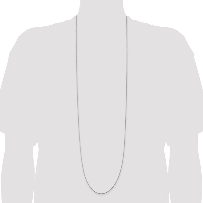 High-Quality 1.25mm Sterling Silver Box Chain - Stylish & Affordable Jewelry-4