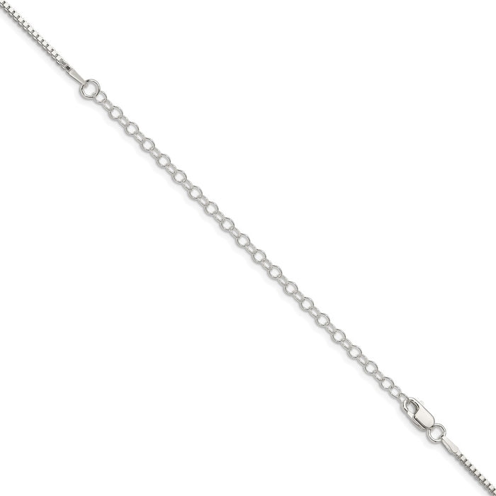 Buy Stylish 1.5mm Sterling Silver Box Chain with 4-Inch Extension-3