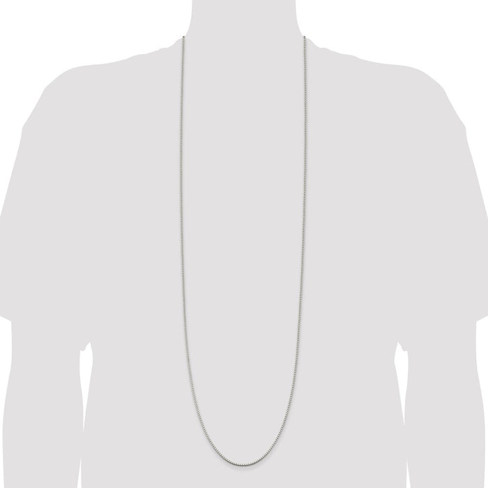 Exclusive 1.75mm Sterling Silver Box Chain - Stylish & Affordable Jewelry-4