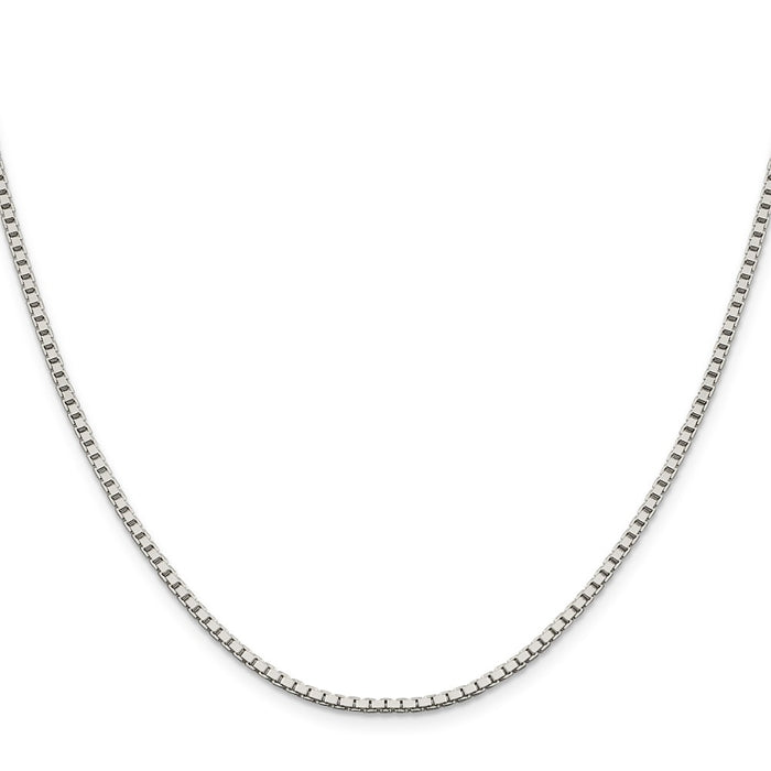 Exclusive 1.9mm Sterling Silver Box Chain - Stylish & Affordable Jewelry-2