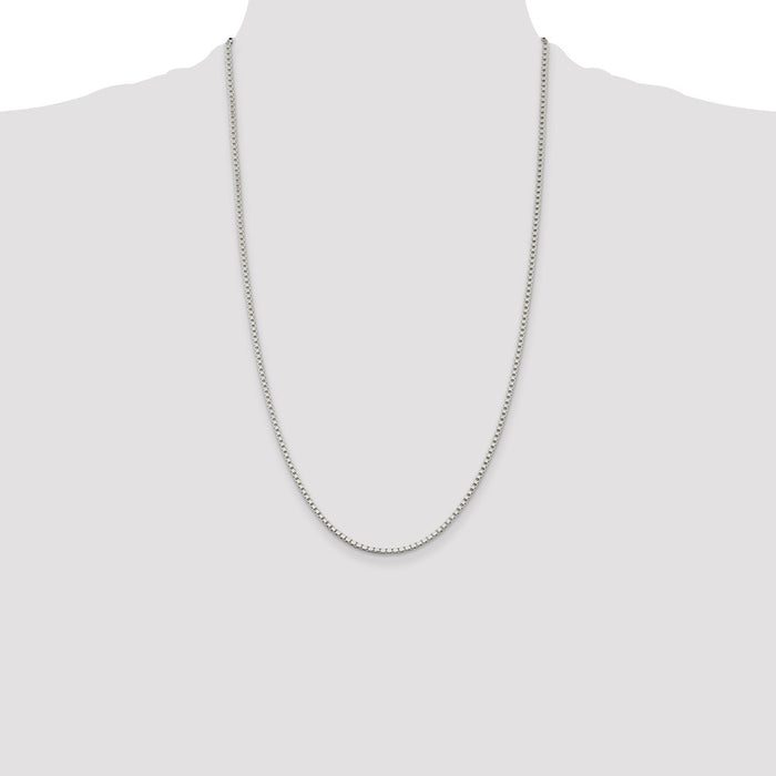 Exclusive 2mm Sterling Silver Box Chain - Affordable Luxury Jewelry-4