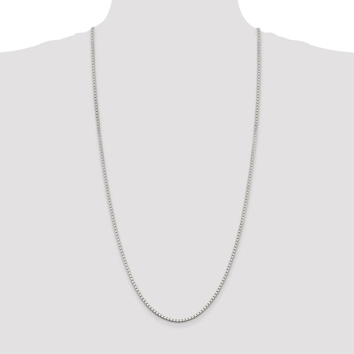 Buy 2.5mm Sterling Silver Box Chain - Stylish & High-Quality Jewelry Value-4