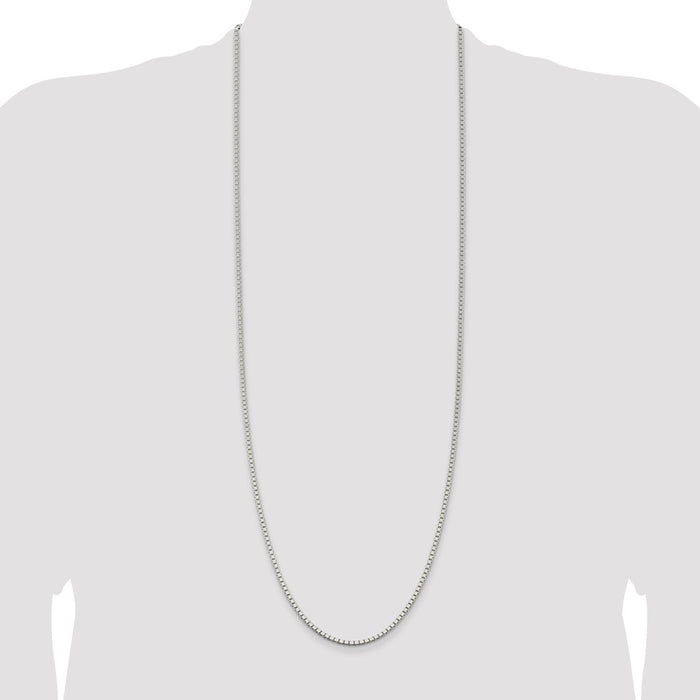 Buy 2.5mm Sterling Silver Box Chain - Stylish & Affordable Jewelry Option-4